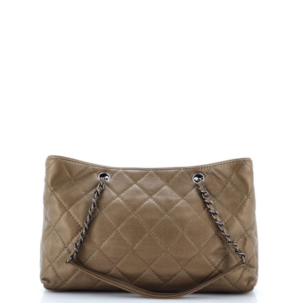 Chanel Be Caviar Tote Quilted Caviar Medium Gold - Picture 3 of 7